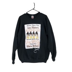 Vintage 1990 Black History Sweatshirt Signed Zalana ? Collection sz XL